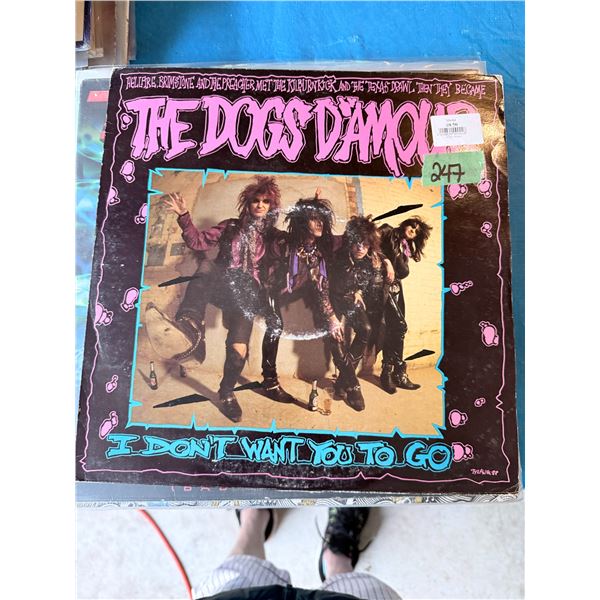THE DOGS D'AMOUR I DON'T WANT YOU TO GO VINYL RECORD