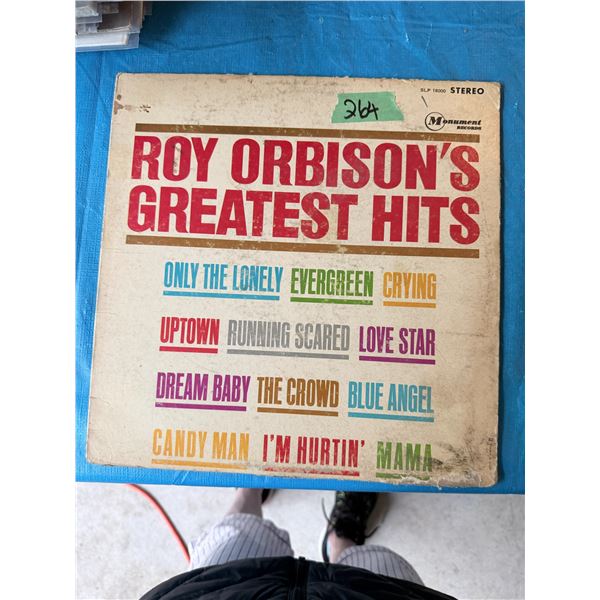ROY ORBISON GREATEST HITS VINYL RECORD