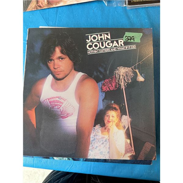 JOHN COUGAR NOTHIN' MATTERS AND WHAT IF IT DID VINYL RECORD