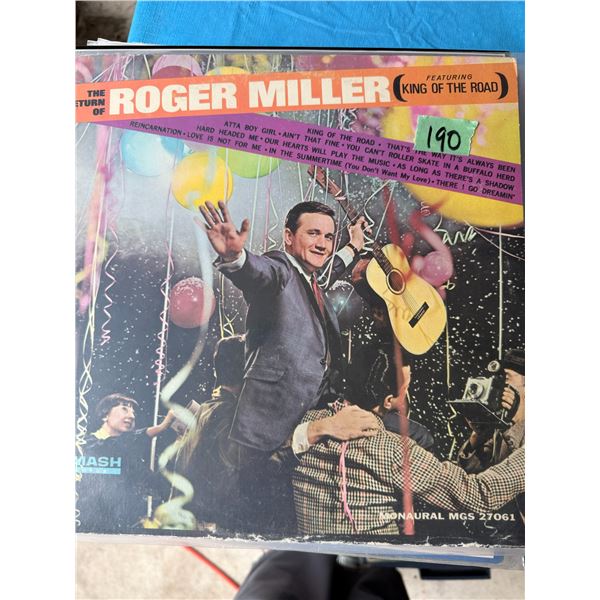 ROGER MILLER THE TURN OF ROGER MILLER FEATURING KING OF THE ROAD VINYL RECORD
