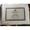 Image 2 : Kingsdown Royale 600 Thread Count Sheet Set – White – Queen Size