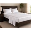 Image 1 : Kingsdown Royale 600 Thread Count Sheet Set – White – Queen Size