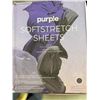 Image 2 : Purple SoftStretch Sheet Set – Deep Purple – Twin/Twin XL