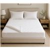 Image 1 : Purple Dual-Layer Mattress Protector – White – Queen Size