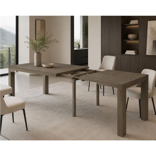 Transformer Expandable Dining Table – Dark Grey – Seats 2 to 12