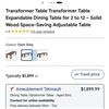 Image 5 : Transformer Expandable Dining Table – Dark Grey – Seats 2 to 12