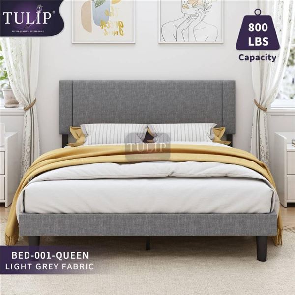 Tulip Bed frames- New in Box (Light Grey)