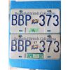 Image 1 : BC 1997 2 LICENSE PLATE PAIR