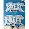 Image 1 : NORTHWEST TERRITORIES 1979 2 LICENSE PLATE PAIR
