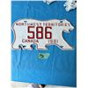 Image 1 : 1981 NORTHWEST TERRITORIES 586 LICENSE PLATE LOW DIGIT #586
