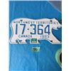 Image 1 : 1983 NORTHWEST TERRITORIES LICENSE PLATE