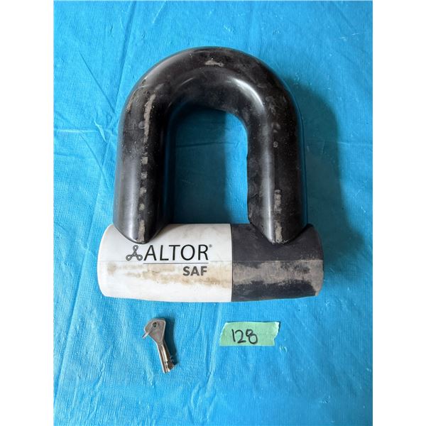 ALTOR SAF HEAVY DUTY BIKE & E BIKE LOCK WITH KEYS