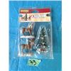 Image 1 : LEMAX #32725 DEER AND SNOW-COVERED TREE HOLIDAY VILLAGE DISPLAY