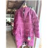 Image 1 : COLUMBIA PINK PUFFER COAT WITH FUR-TRIMMED HOOD BRAND NEW