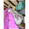 Image 6 : COLUMBIA PINK PUFFER COAT WITH FUR-TRIMMED HOOD BRAND NEW