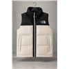 Image 1 : The North Face Two-Tone Puffer Vest – Black & Off-White – Size X-Small