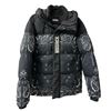 Image 1 : Hoodrich Men's OG Motif Paisley Puffer Jacket (Black/white/lava smoke) - size- medium