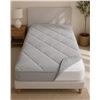 Image 1 : Renew Bamboo Charcoal Ultra-Plush Mattress Pad – Grey – Twin XL
