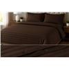 Image 2 : Sunset Luxury Weave Duvet Cover Set - Chocolate Brown