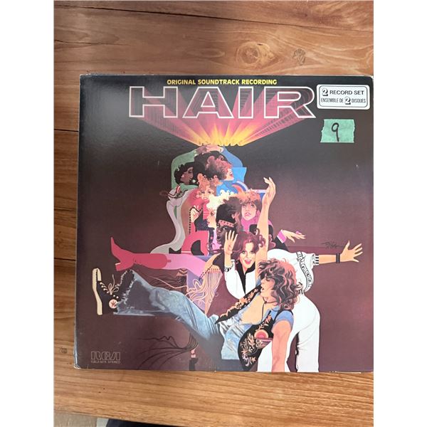 HAIR ORIGINAL SOUNDTRACK 2 RECORD SET VINYL RECORD