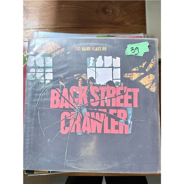 BACK STREET CRAWLER THE BAND PLAYS ON VINYL RECORD