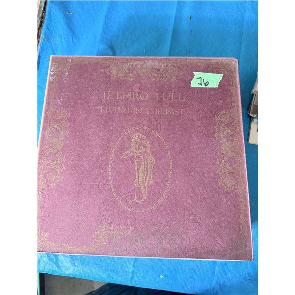 JETHRO TULL LIVING IN THE PAST BURGUNDY VINYL RECORD