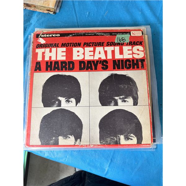 UNITED ARTISTS A HARD DAY'S NIGHT STEREO ORIGINAL MOTION PICTURE SOUNDTRACK, VINYL RECORD