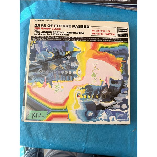 THE MOODY BLUES DAYS OF FUTURE PASSED VINYL RECORD