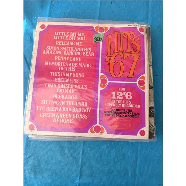 MUSIC FOR PLEASURE HITS '67 VINYL RECORD