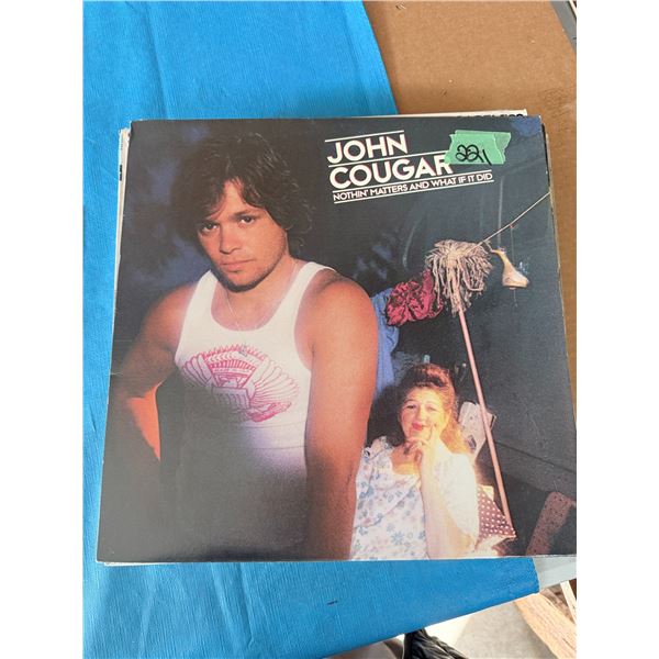 JOHN COUGAR NOTHIN' MATTERS AND WHAT IF IT DID VINYL RECORD