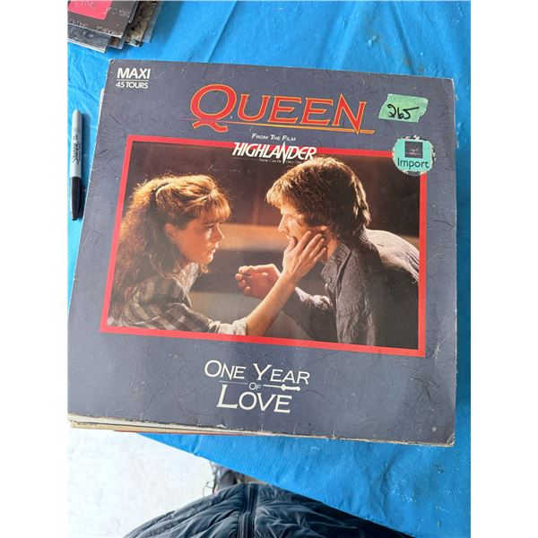 QUEEN ONE YEAR OF LOVE MAXI 45 TOURS VINYL RECORD