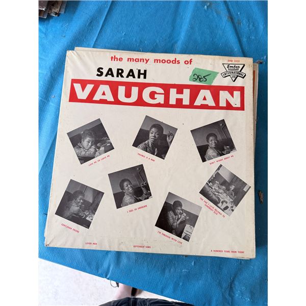 EMBER RECORDS THE MANY MOODS OF SARAH VAUGHAN VINYL RECORD