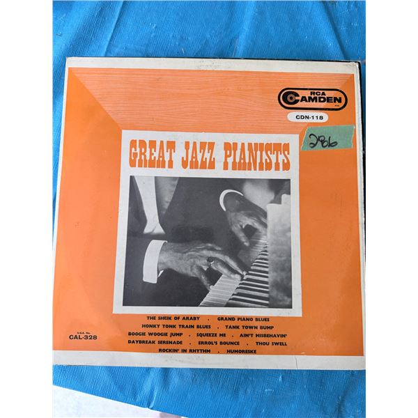 GREAT JAZZ PIANISTS VINYL RECORD