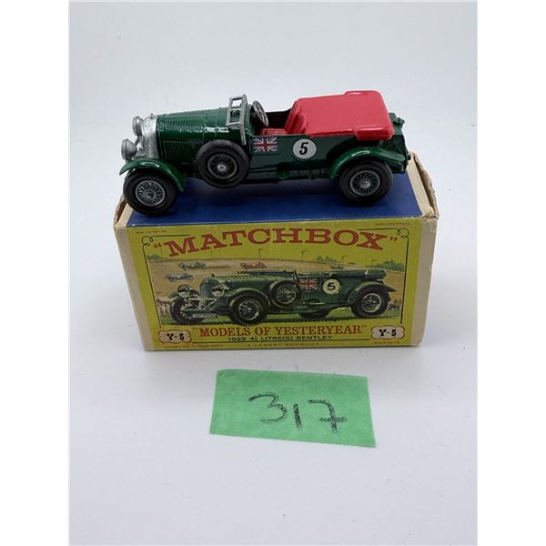LESNEY/MATCHBOX MODELS OF YESTERYEAR Y-5 1929 4½ LITRE BENTLEY