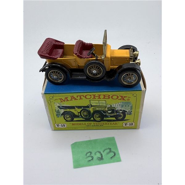 LESNEY/MATCHBOX MODELS OF YESTERYEAR Y-13 1911 DAIMLER DIECAST