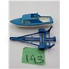 Image 1 : MATCHBOX LESNEY NO. 9 TOY BOAT AND DIECAST TRAILER