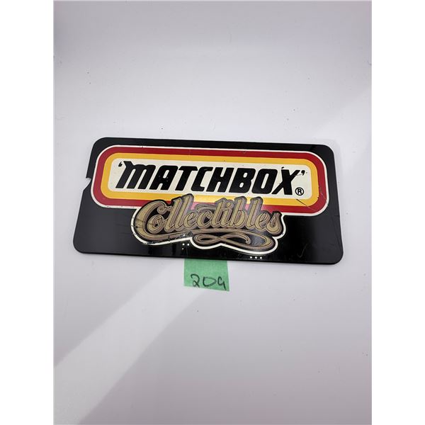 VINTAGE MATCHBOX COLLECTIBLES DISPLAY SIGN