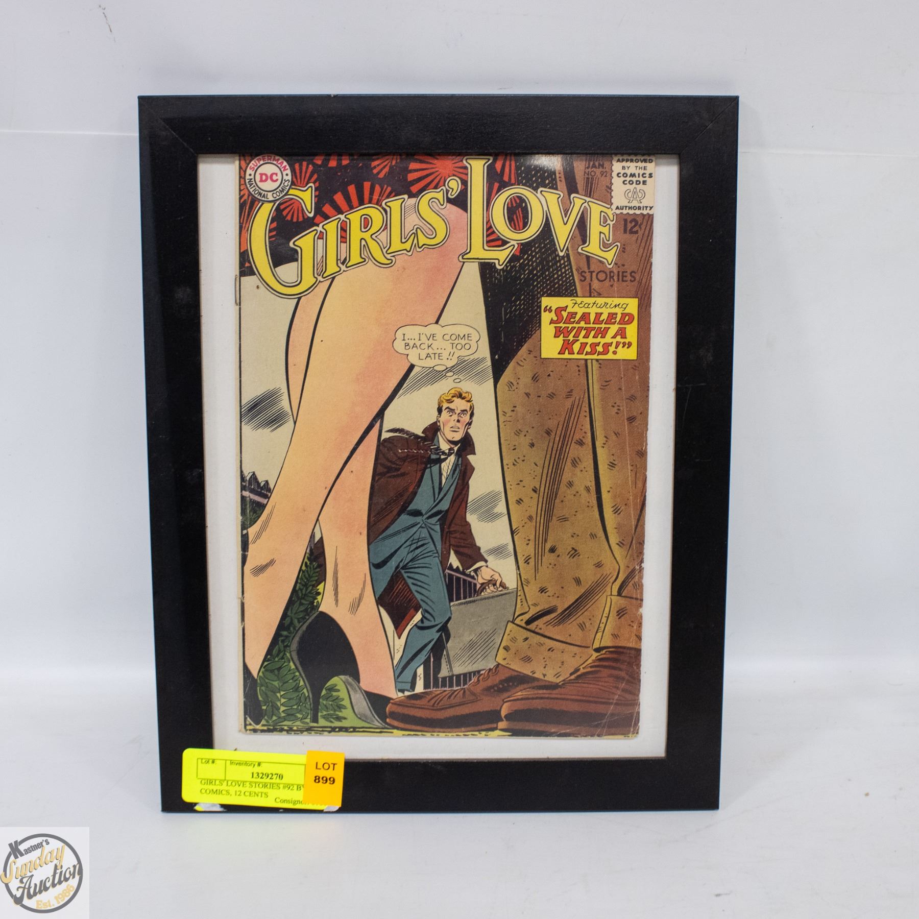 899 - GIRLS' LOVE STORIES #92 BY DC COMICS, 12 CENTS - Kastner Auctions