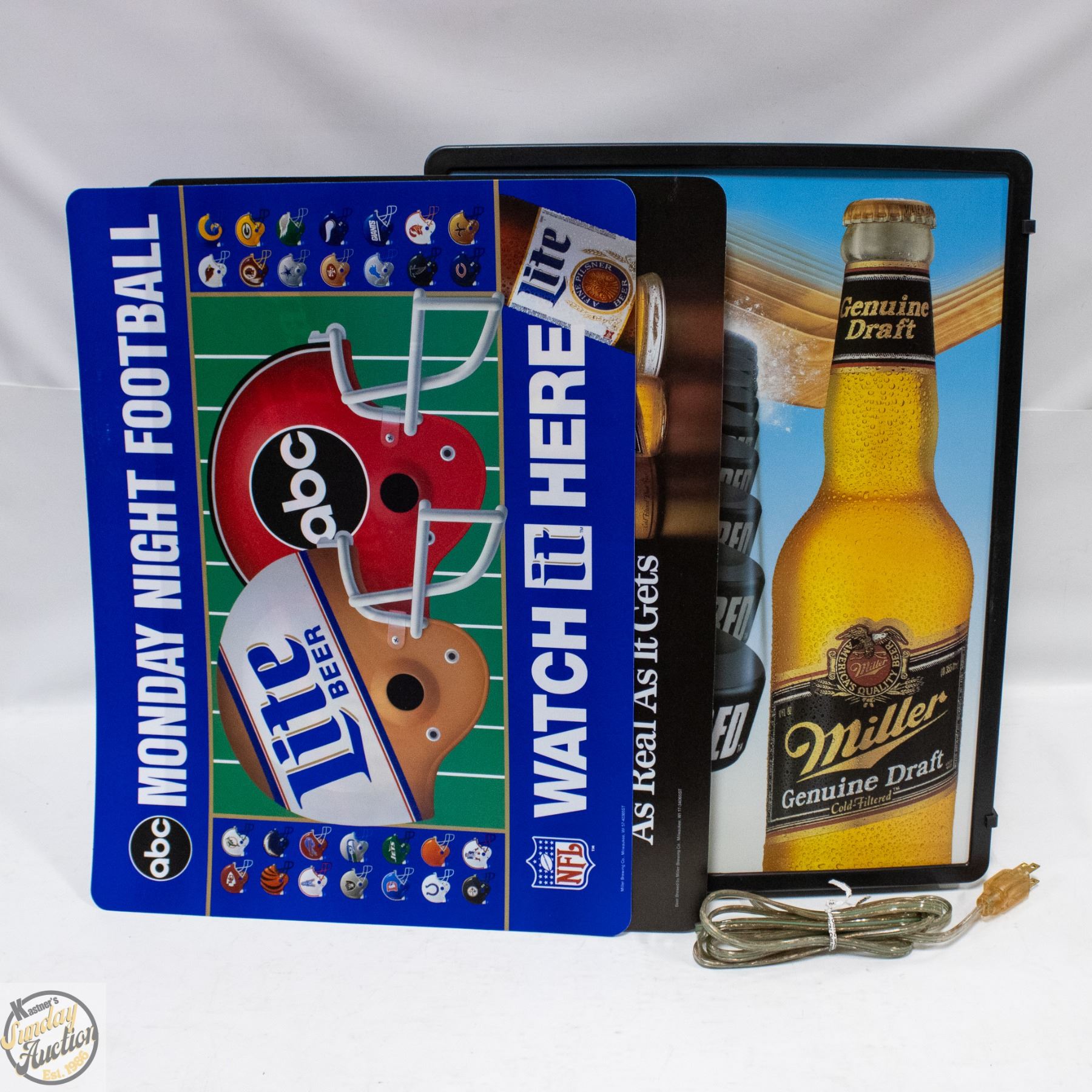 1438 - VINTAGE ELECTRIC LIGHT BOX W/3 INSERTS 15 INCHES X - Kastner ...