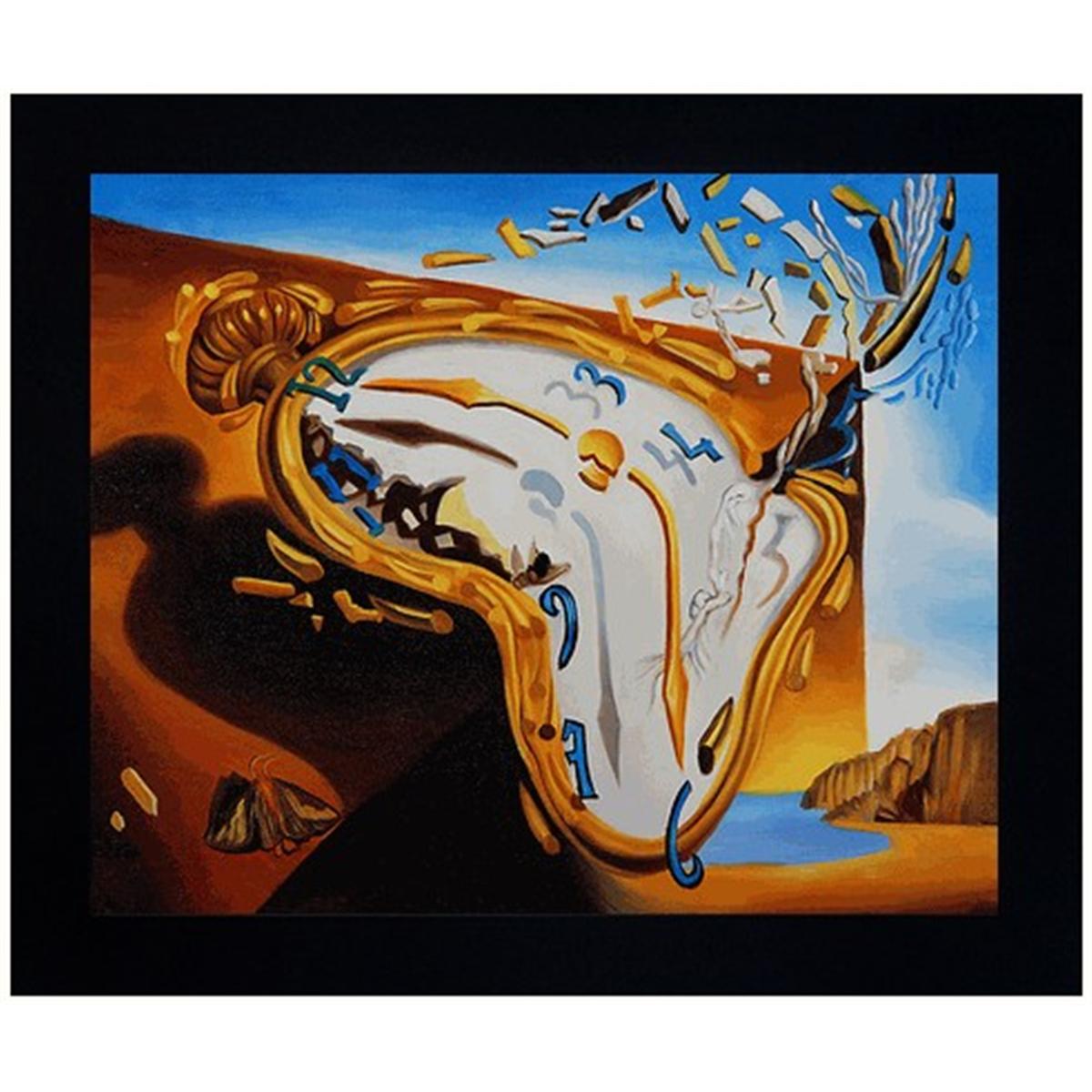 Dali Portrait Exploding Salvador Dali Exploding Clock